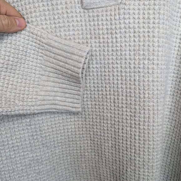Old Navy Cream Textured Button-Down Mock-Neck Sweater Mens XXL Unisex - Picture 9 of 9